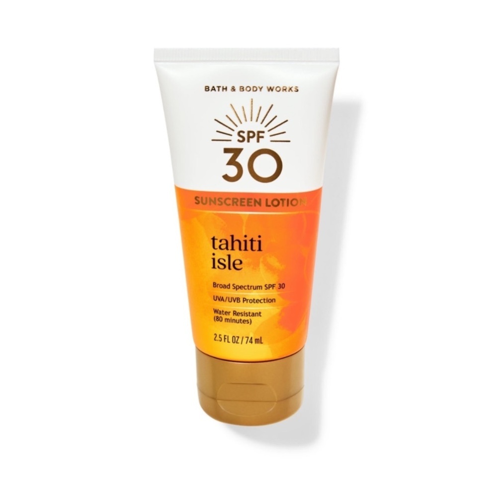 Bath & Body Works Tahiti Isle Travel Size SPF 30 Sunscreen Lotion